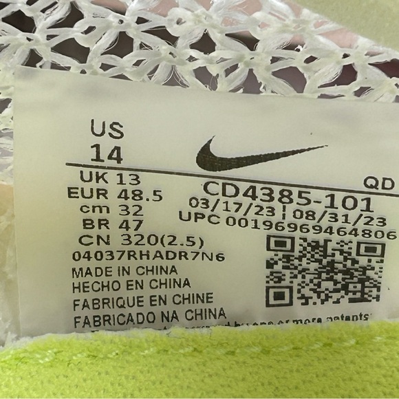 NEW Nike Air Zoom Victory Track Field Spikes cd4385-101 Mens Size 8.5 13 14 - Picture 12 of 13